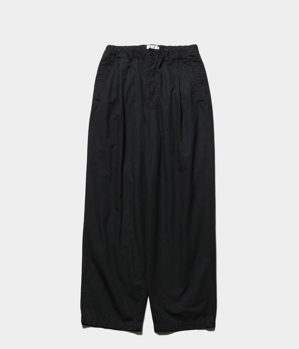 STILL BY HAND "PT02253"Garment-dye deep tuck pants
