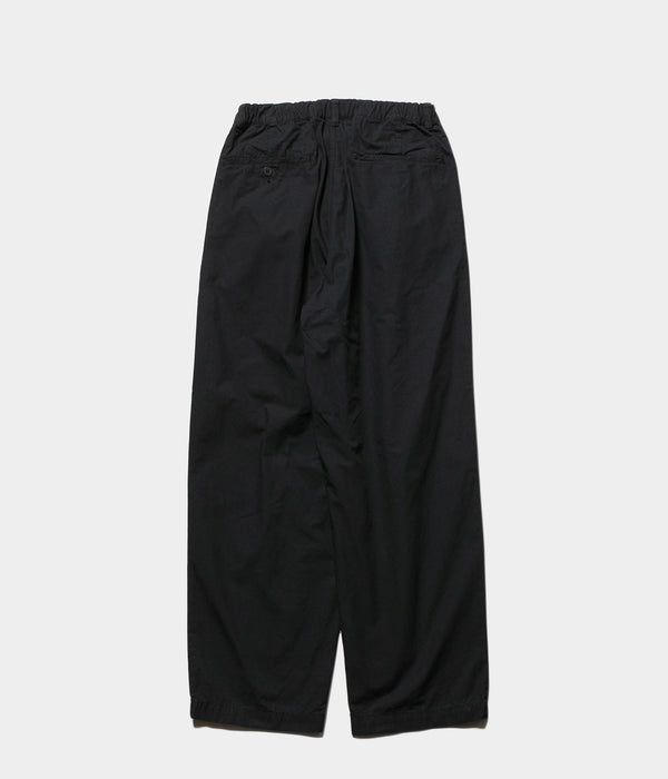 STILL BY HAND "PT02253"Garment-dye deep tuck pants