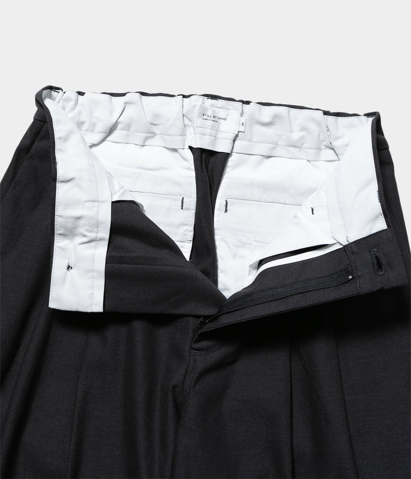 STILL BY HAND "PT06253"Deep tuck pressed pants