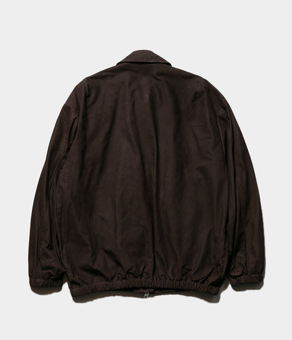 YOKO SAKAMOTO "ZIP BLOUSON BROWN-NU"