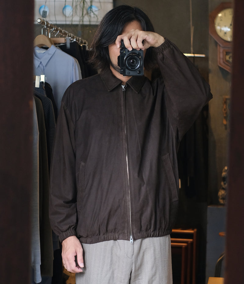 YOKO SAKAMOTO "ZIP BLOUSON BROWN-NU"