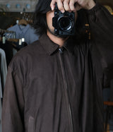 YOKO SAKAMOTO "ZIP BLOUSON BROWN-NU"
