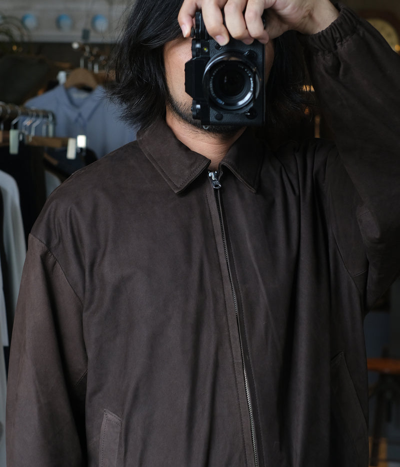 YOKO SAKAMOTO "ZIP BLOUSON BROWN-NU"
