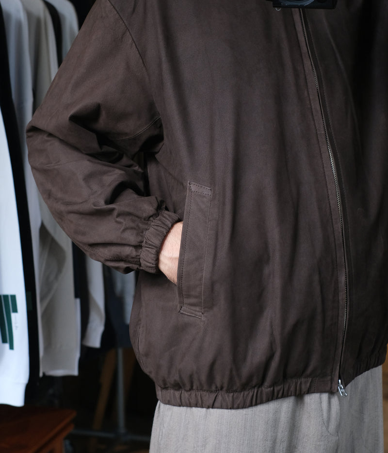 YOKO SAKAMOTO "ZIP BLOUSON BROWN-NU"
