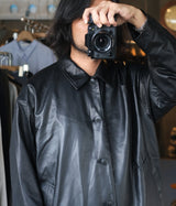 YOKO SAKAMOTO "COACH JACKET BLACK-FG"