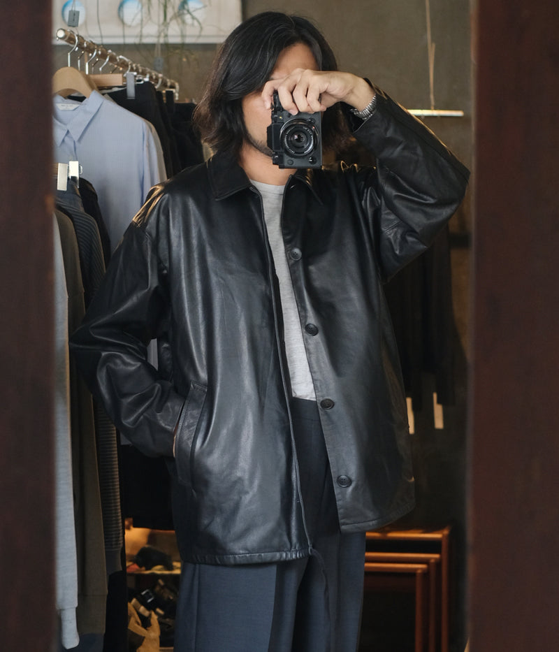 YOKO SAKAMOTO "COACH JACKET BLACK-FG"