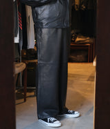 YOKE 25AW "Sheep Leather Easy Pants"