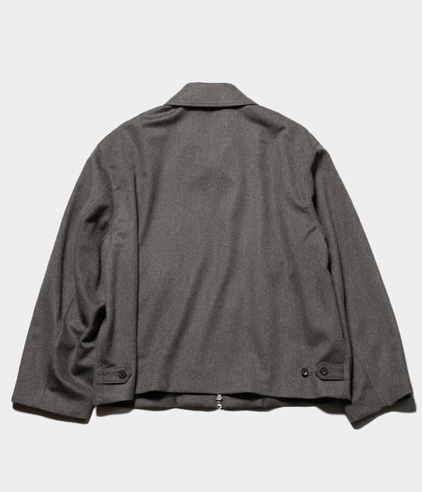 SSSTEIN 25AW "WOOL DOESKIN ZIP SHORT JACKET"