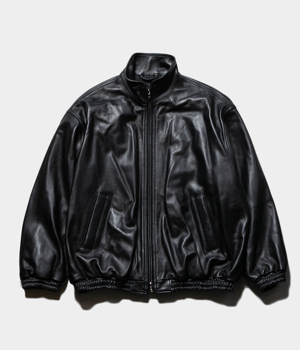 SSSTEIN 25AW "SHEEP LEATHER STAND COLLAR JACKET"