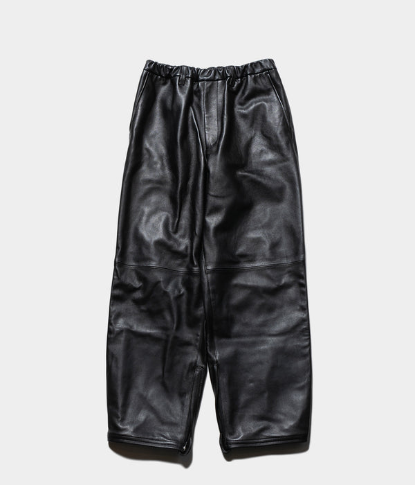 SSSTEIN 25AW "SHEEP LEATHER EASY TROUSERS"