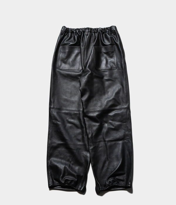 SSSTEIN 25AW "SHEEP LEATHER EASY TROUSERS"