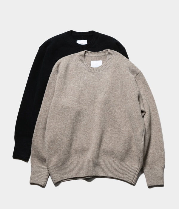 SSSTEIN 25AW "EXTRA FINE WOOL WARM KNIT CREW NECK LS"