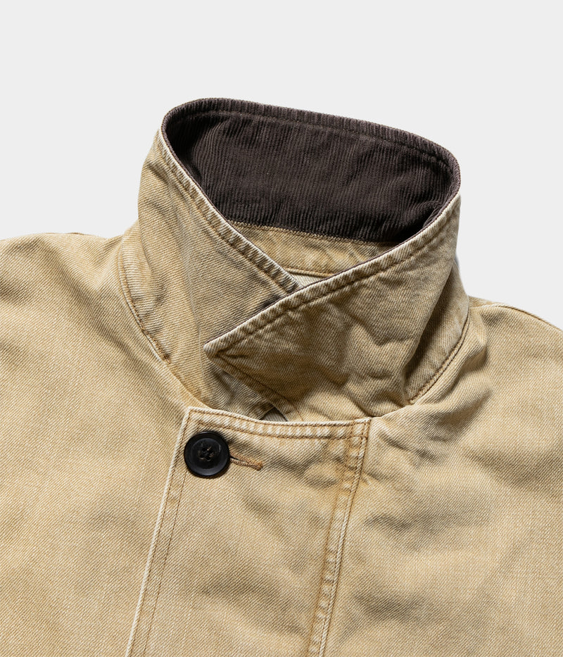 YOKE 25AW "Vintaged Denim Coverall Half Coat"