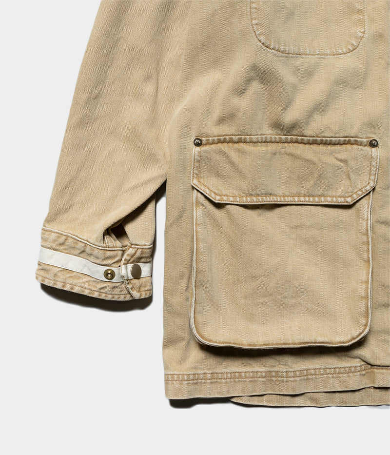 YOKE 25AW "Vintaged Denim Coverall Half Coat"