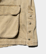 YOKE 25AW "Vintaged Denim Coverall Half Coat"
