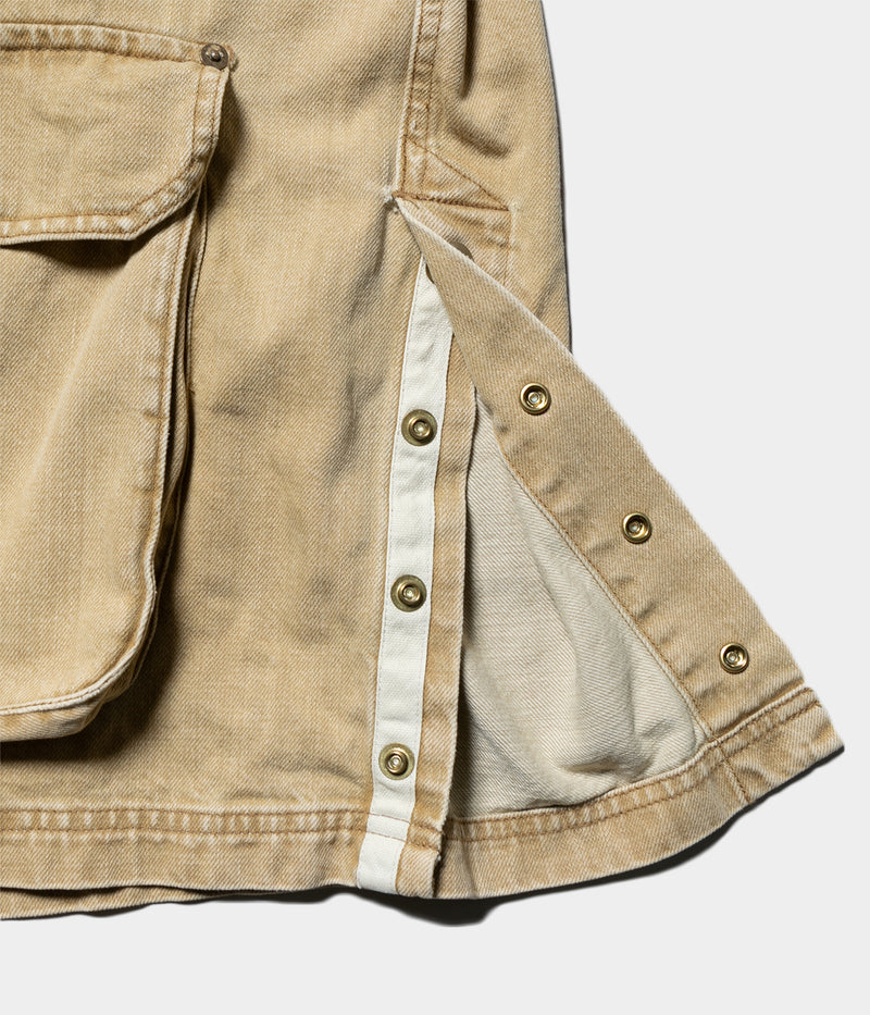YOKE 25AW "Vintaged Denim Coverall Half Coat"