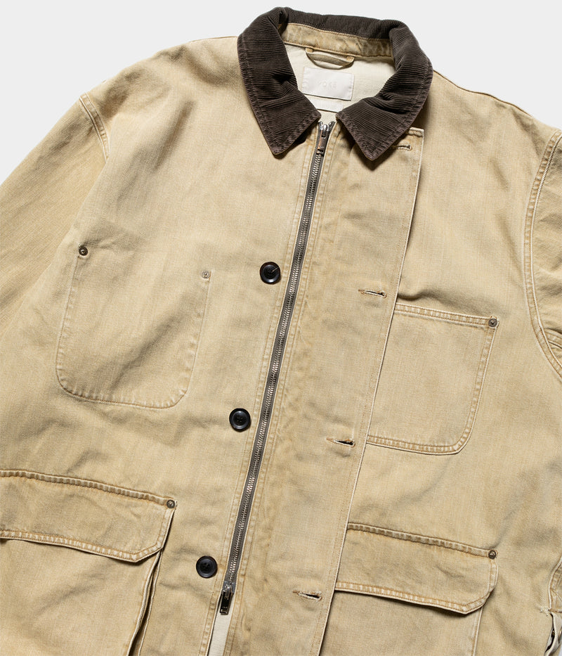 YOKE 25AW "Vintaged Denim Coverall Half Coat"