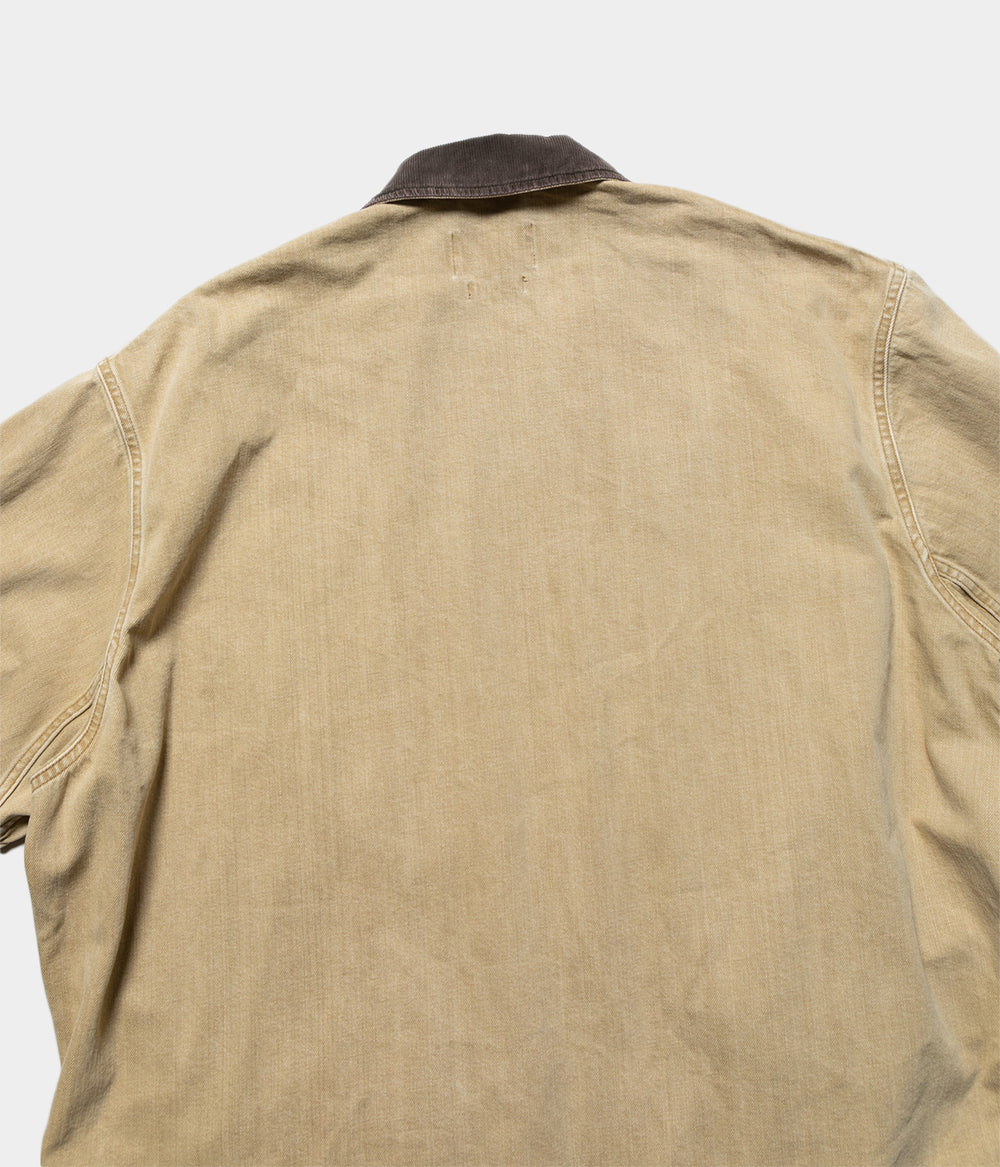 ジャケット・アウター YOKE VINTAGED DENIM COVERALL HALF COAT Vintaged Denim Coverall Half Coat - YOKE MENS｜Official