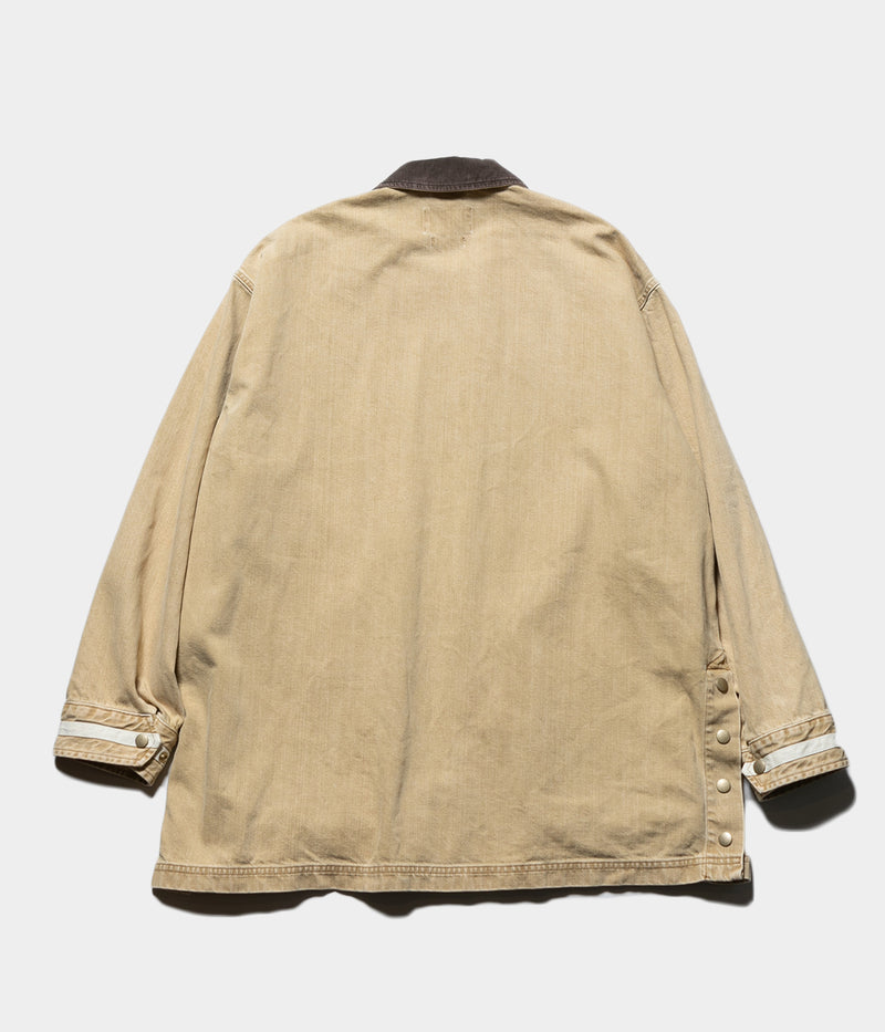 YOKE 25AW "Vintaged Denim Coverall Half Coat"
