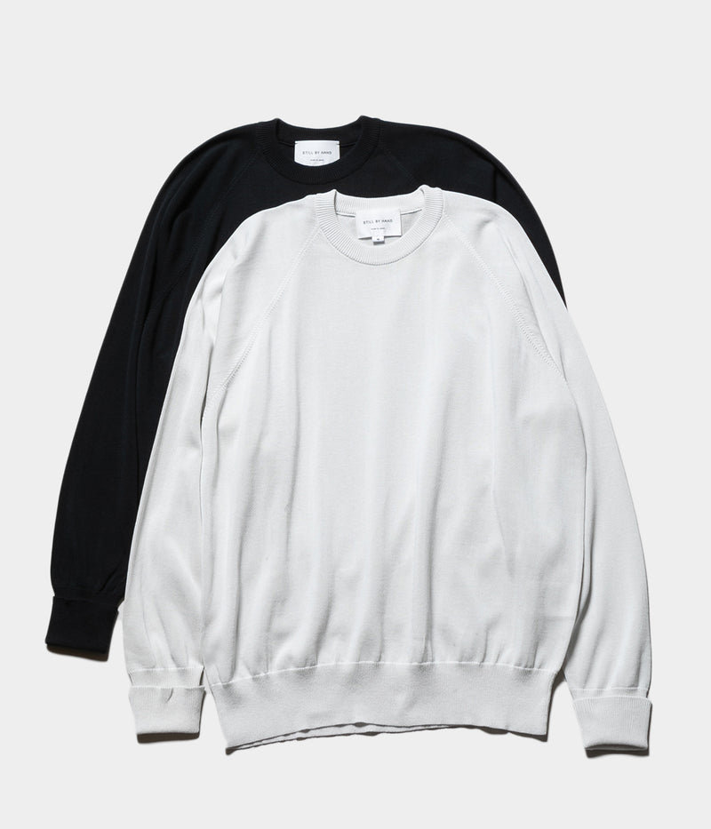 STILL BY HAND "KN04253" Cotton silk pullover