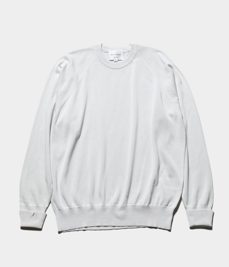 STILL BY HAND "KN04253" Cotton silk pullover