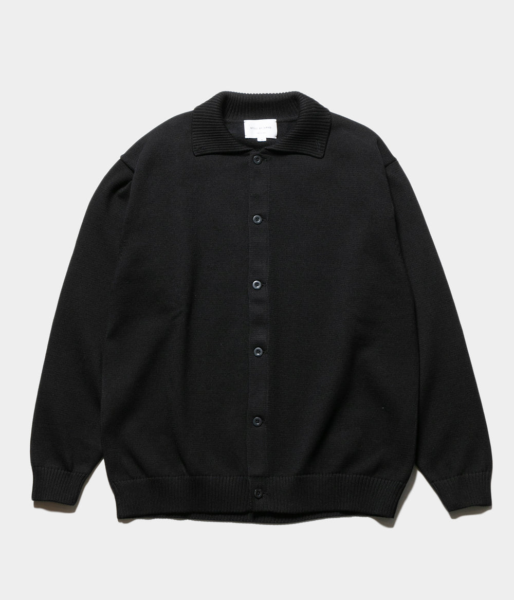 ttt_msw Knit polo cardigan（BLACK） TTT MSW(ティーモダンストリートウエア) 25SS「Knit polo