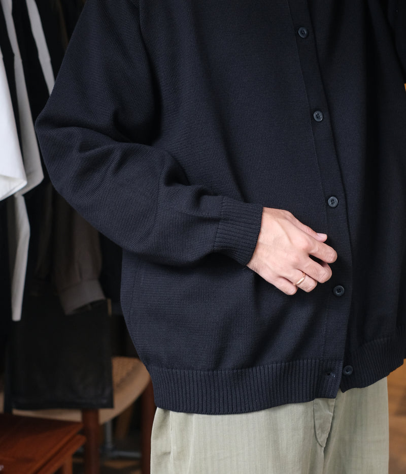 STILL BY HAND "KN05253" 10G polo cardigan