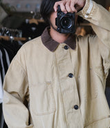 YOKE 25AW "Vintaged Denim Coverall Half Coat"