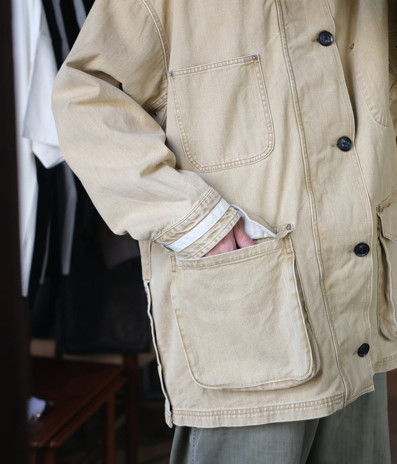 YOKE 25AW "Vintaged Denim Coverall Half Coat"