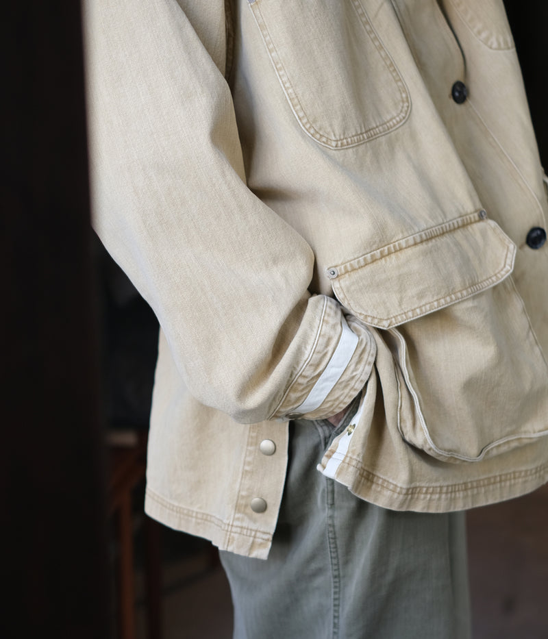 YOKE 25AW "Vintaged Denim Coverall Half Coat"