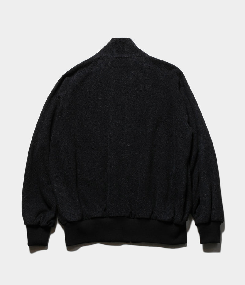 A.PRESSE 2025 Style2 "Silk Cashmere Tweed Harrington Jacket"