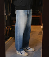 A.PRESSE 2025 Style2 "No.22 Washed Wide Denim Pants"
