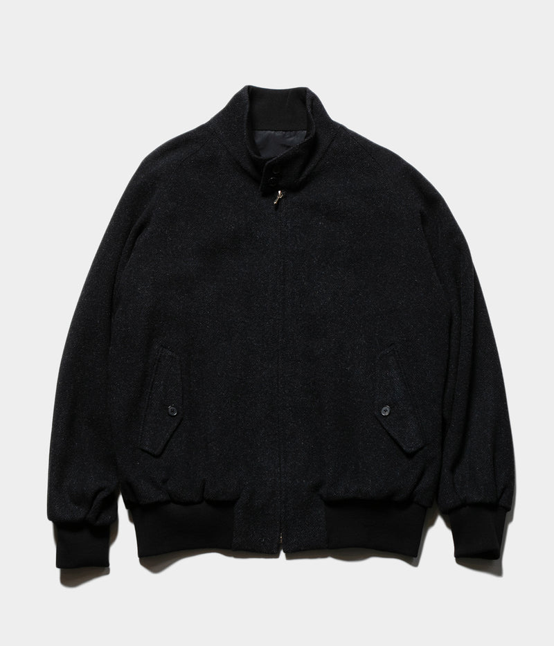 A.PRESSE 2025 Style2 "Silk Cashmere Tweed Harrington Jacket"