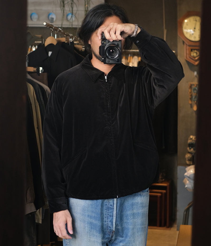 A.PRESSE 2025 Style2 "Vintage Souvenir Velour Jacket"