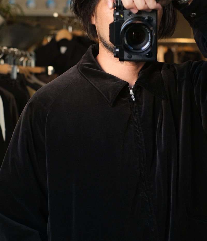 A.PRESSE 2025 Style2 "Vintage Souvenir Velour Jacket"