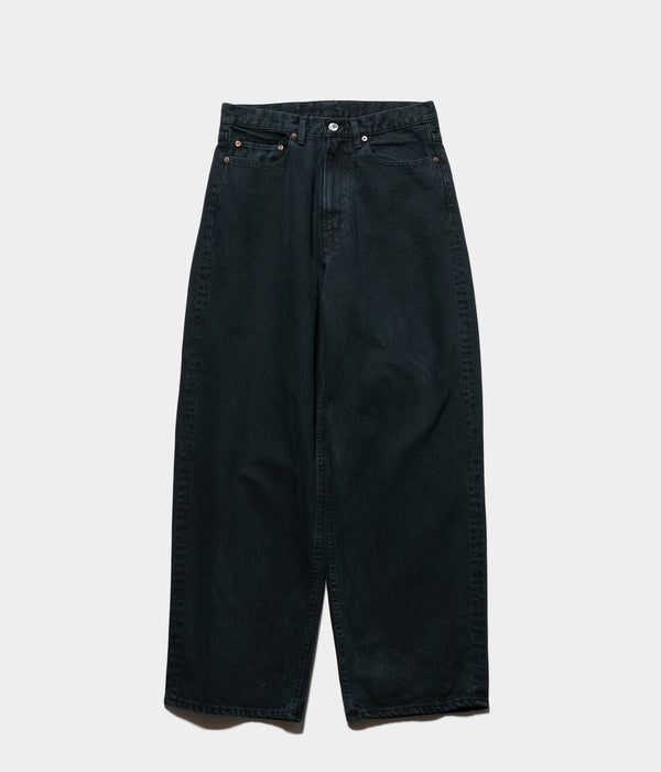 A.PRESSE 2025 Style2 "Black Washed Wide Denim Pants"