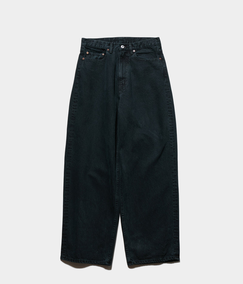 A.PRESSE 2025 Style 2 "Black Washed Wide Denim Pants"
