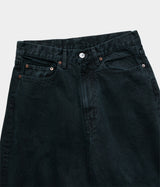 A.PRESSE 2025 Style 2 "Black Washed Wide Denim Pants"