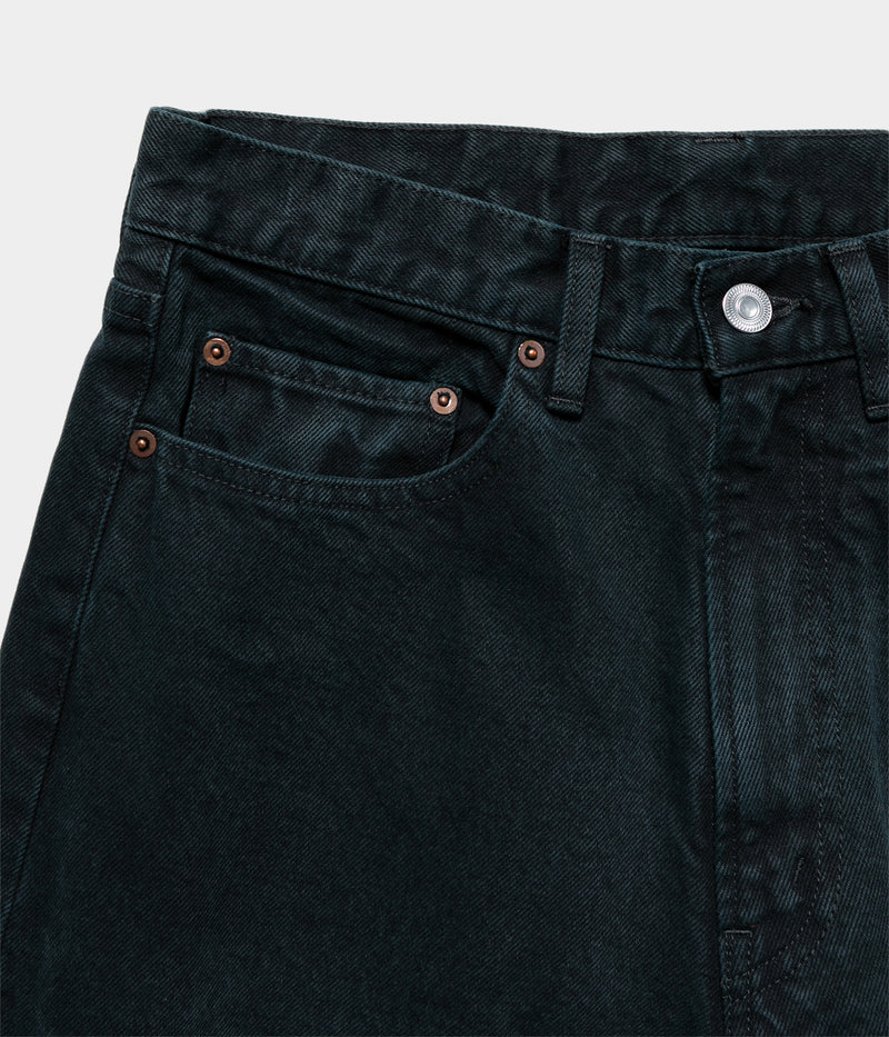 A.PRESSE 2025 Style 2 "Black Washed Wide Denim Pants"