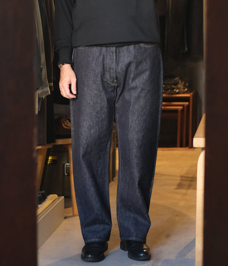 A.PRESSE 2025 Style2 "Washed Denim Wide Pants"