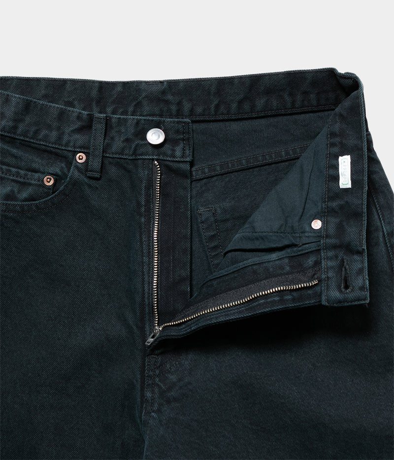 A.PRESSE 2025 Style 2 "Black Washed Wide Denim Pants"