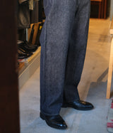 A.PRESSE 2025 Style2 "Washed Denim Wide Pants"