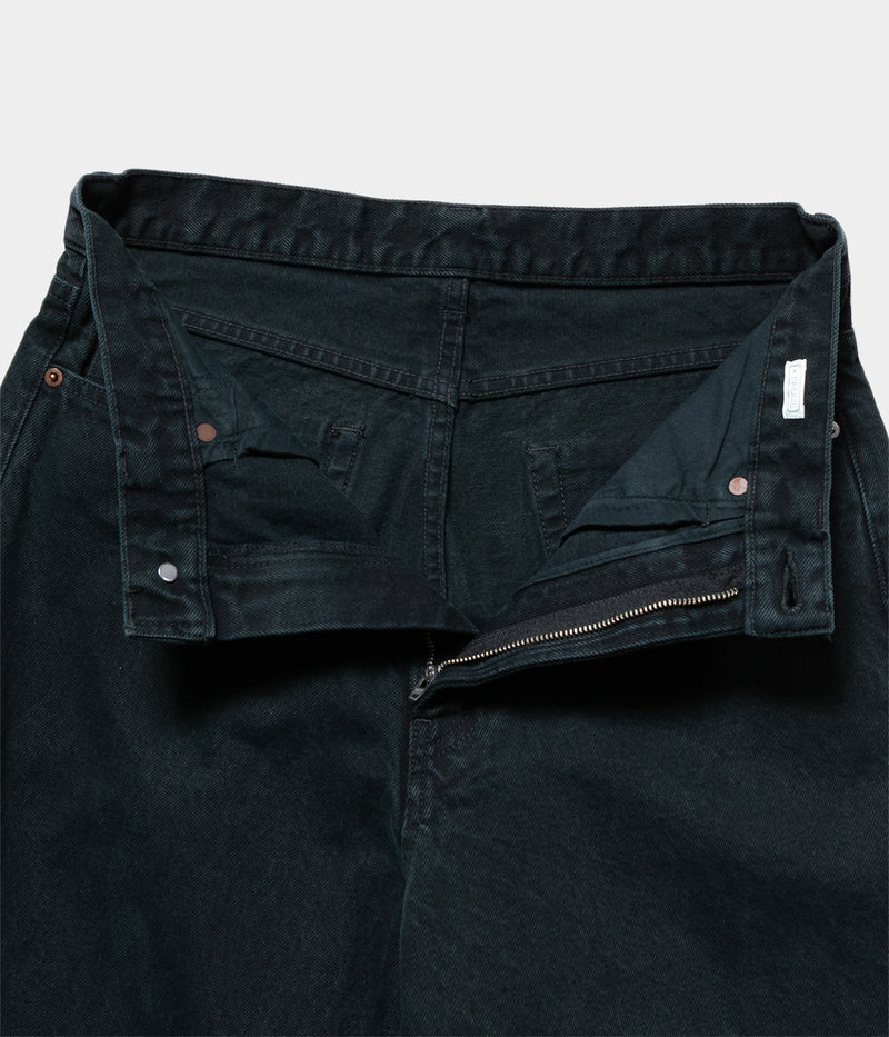A.PRESSE 2025 Style 2 "Black Washed Wide Denim Pants"