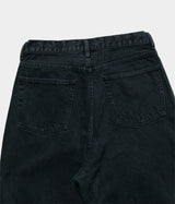A.PRESSE 2025 Style 2 "Black Washed Wide Denim Pants"
