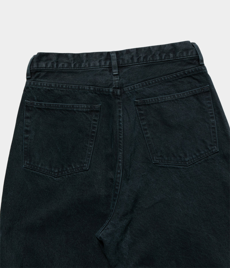 A.PRESSE 2025 Style 2 "Black Washed Wide Denim Pants"