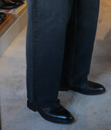 A.PRESSE 2025 Style 2 "Black Washed Wide Denim Pants"