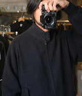A.PRESSE 2025 Style2 "Silk Cashmere Tweed Harrington Jacket"