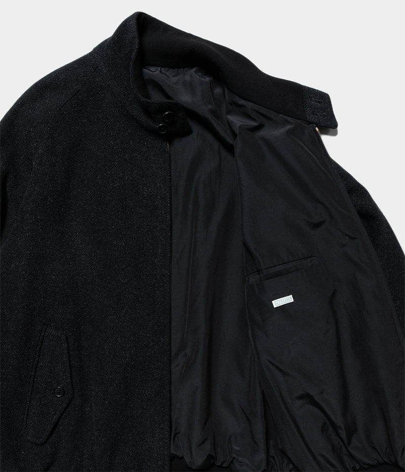 A.PRESSE 2025 Style2 "Silk Cashmere Tweed Harrington Jacket"