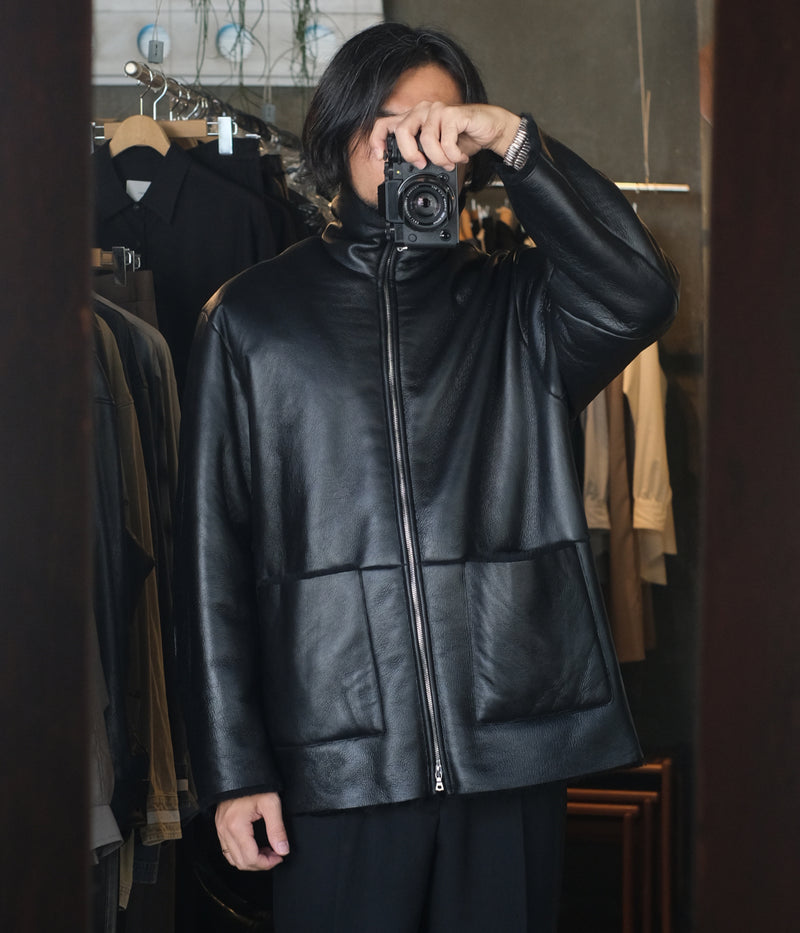 SSSTEIN 25AW "CUT-OFF MOUTON JACKET"