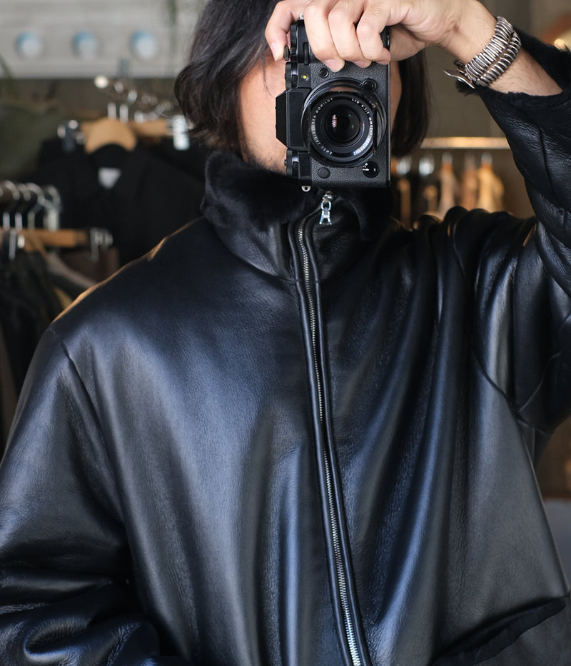 SSSTEIN 25AW "CUT-OFF MOUTON JACKET"